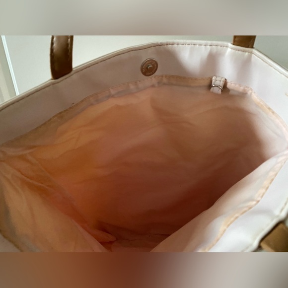 Salvatore Ferragamo Faux Leather Soft  Pink/creamish Tote Bag - Picture 4 of 4